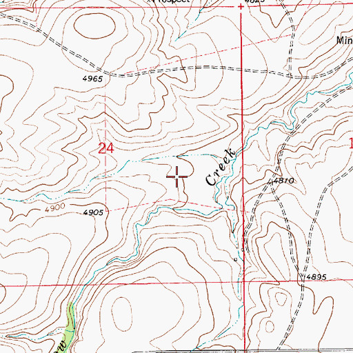 Topographic Map of Judith Basin County, MT