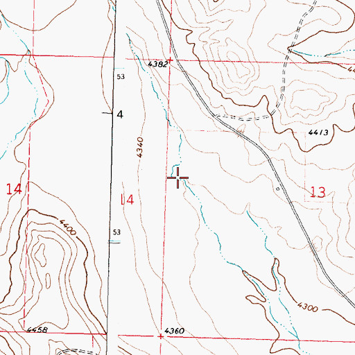 Topographic Map of Glacier County, MT