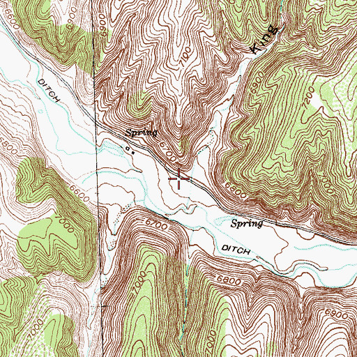 Topographic Map of King Gulch, CO