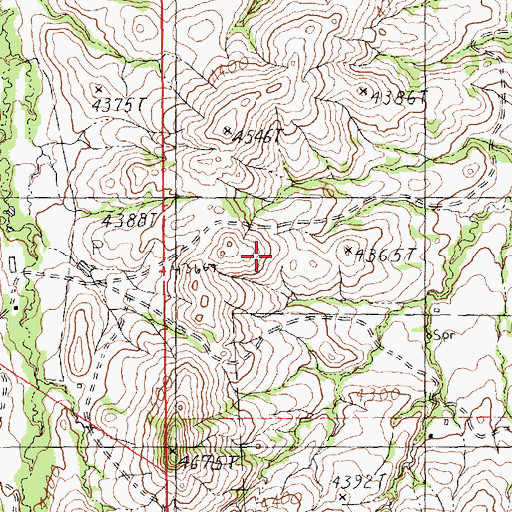 Topographic Map of Fergus County, MT