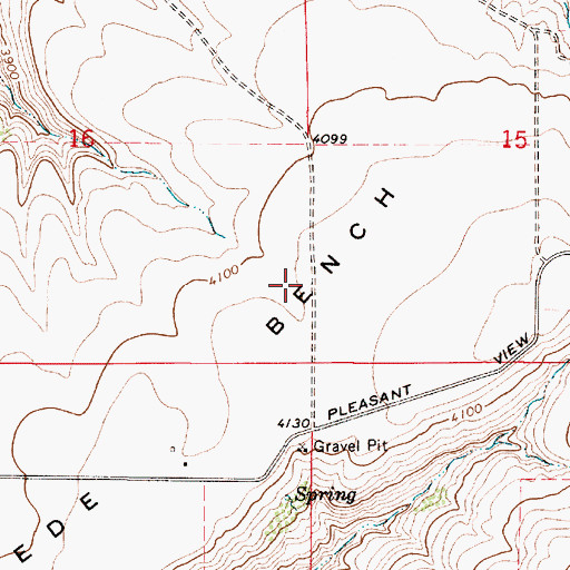 Topographic Map of Cascade County, MT
