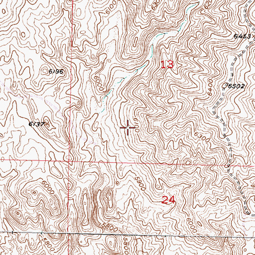 Topographic Map of Beaverhead County, MT