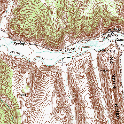 Topographic Map of Sprague Gulch, CO