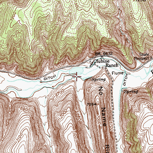 Topographic Map of Harrison Gulch, CO