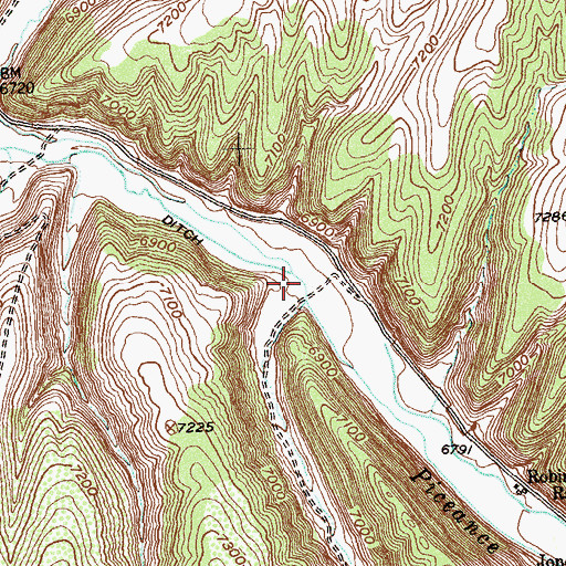 Topographic Map of Schutte Gulch, CO