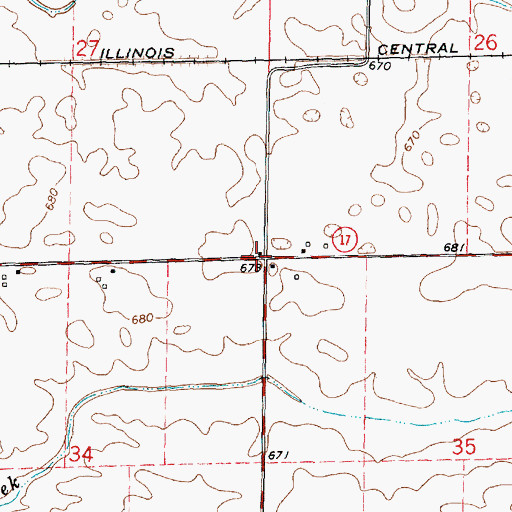 Topographic Map of Tax School (historical), IL