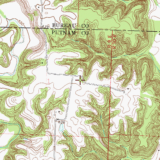 Topographic Map of Salem Church (historical), IL