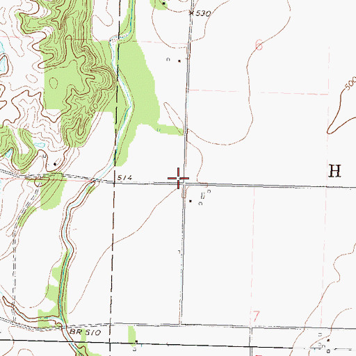 Topographic Map of Quinn School (historical), IL