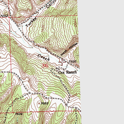 Topographic Map of North Hollow, CO