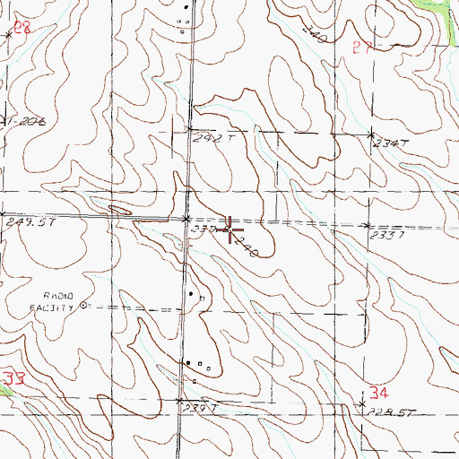 Topographic Map of Boyds Grove Cemetery, IL