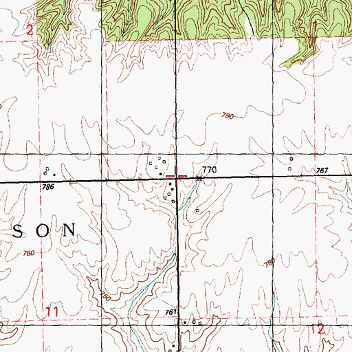 Topographic Map of Eureka School (historical), IL