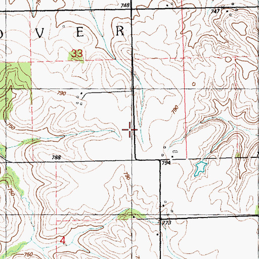 Topographic Map of Maple Valley School (historical), IL