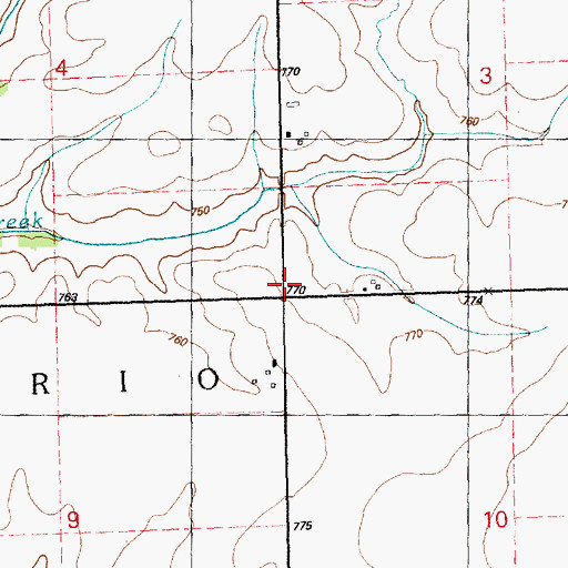 Topographic Map of White School (historical), IL