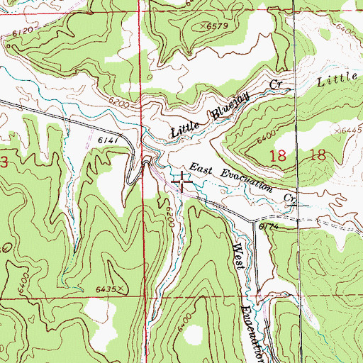Topographic Map of West Evacuation Creek, CO