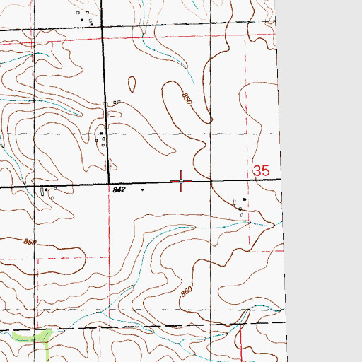 Topographic Map of Octagon School (historical), IL
