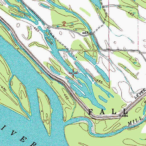Topographic Map of Bluebill Lake, IL
