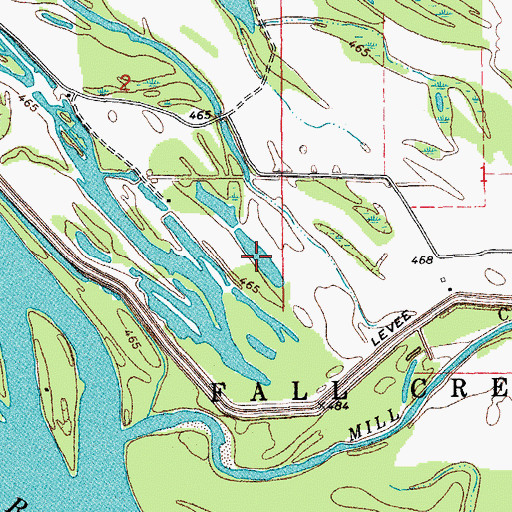 Topographic Map of Croppie Lake, IL