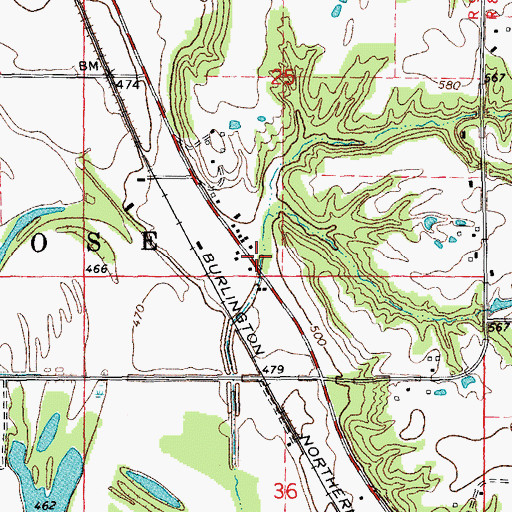 Topographic Map of Distillery Hollow, IL