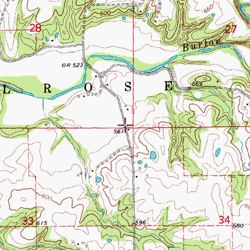 Topographic Map of Washington School (historical), IL