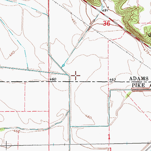 Topographic Map of Rogers Lake (historical), IL