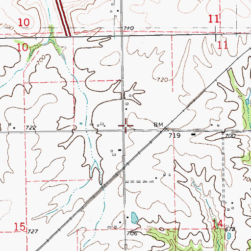 Topographic Map of Washington School (historical), IL
