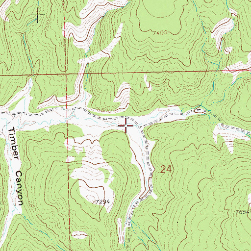 Topographic Map of Calf Canyon, CO