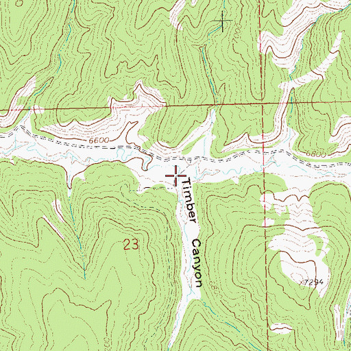 Topographic Map of Timber Canyon, CO