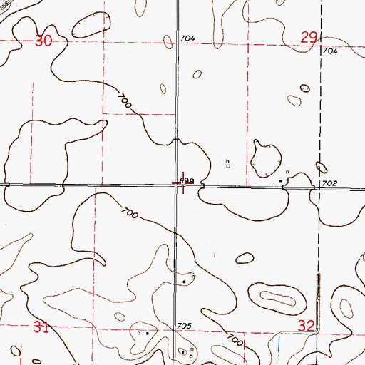 Topographic Map of Standard School (historical), IL