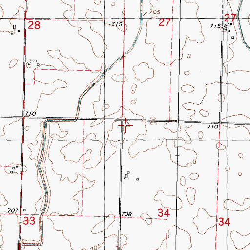 Topographic Map of Mount Vernon School (historical), IL