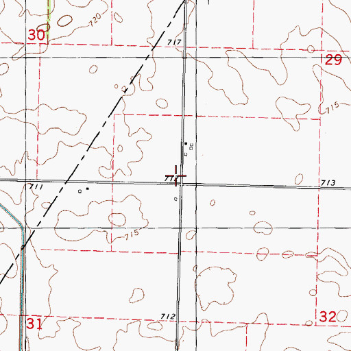 Topographic Map of Wisegarver School (historical), IL