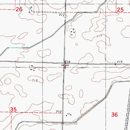 Topographic Map of Warren School (historical), IL