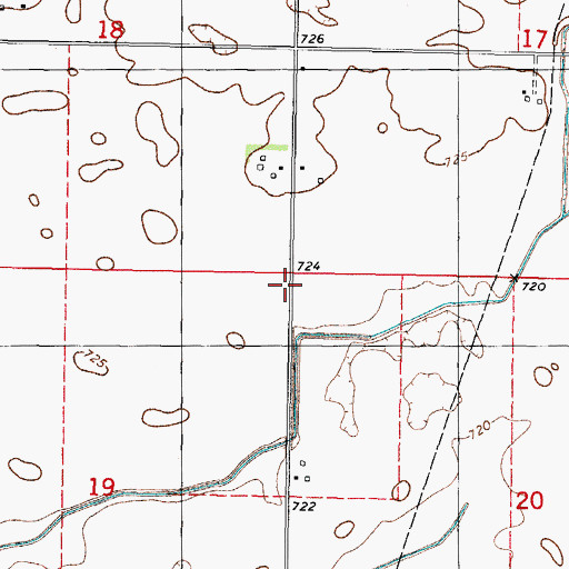 Topographic Map of Victory School (historical), IL