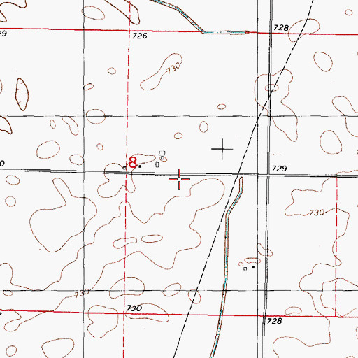 Topographic Map of Klinger School (historical), IL