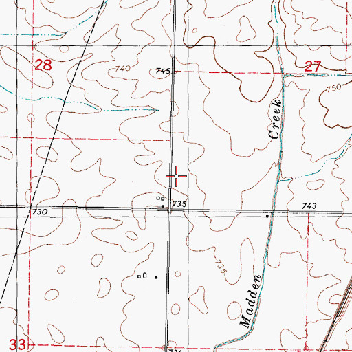 Topographic Map of West Point School (historical), IL