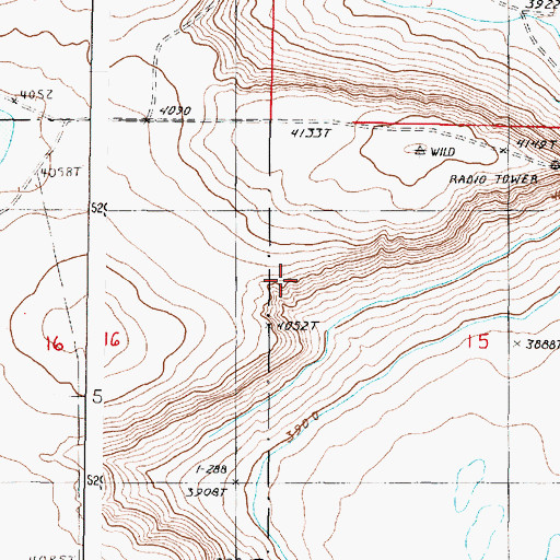 Topographic Map of Teton County, MT