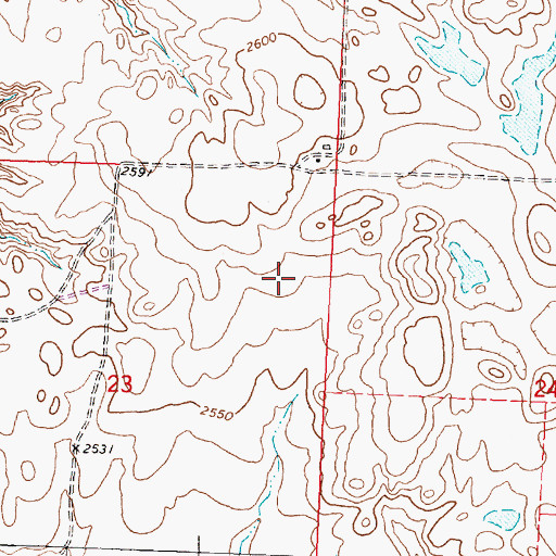Topographic Map of Phillips County, MT