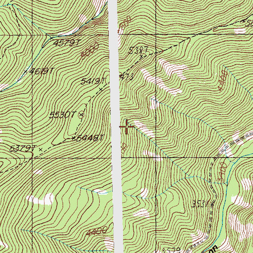 Topographic Map of Mineral County, MT