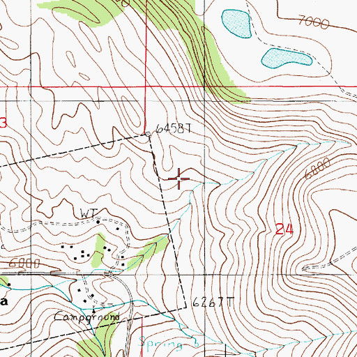 Topographic Map of Madison County, MT