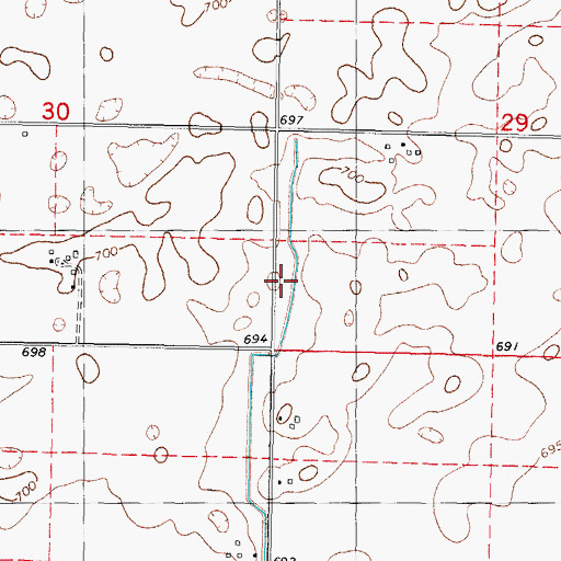 Topographic Map of Kentucky School (historical), IL