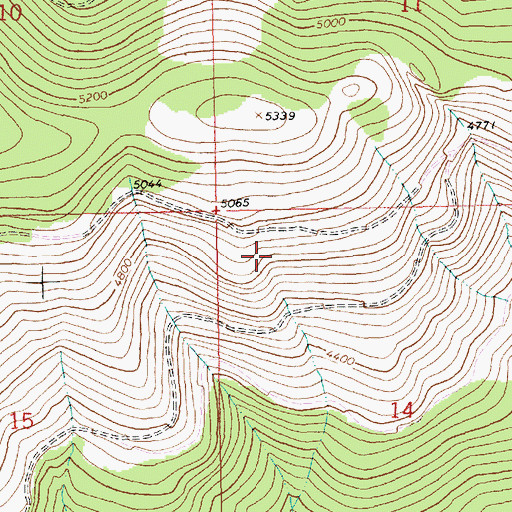Topographic Map of Lincoln County, MT