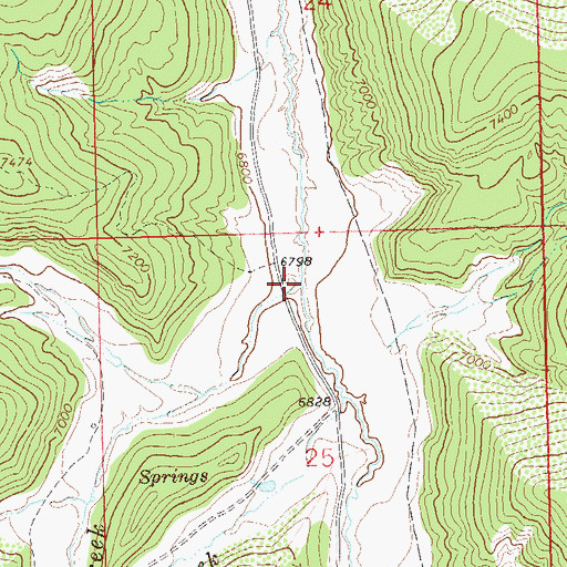 Topographic Map of Big Foundation Creek, CO
