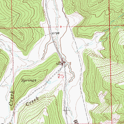 Topographic Map of Little Foundation Creek, CO