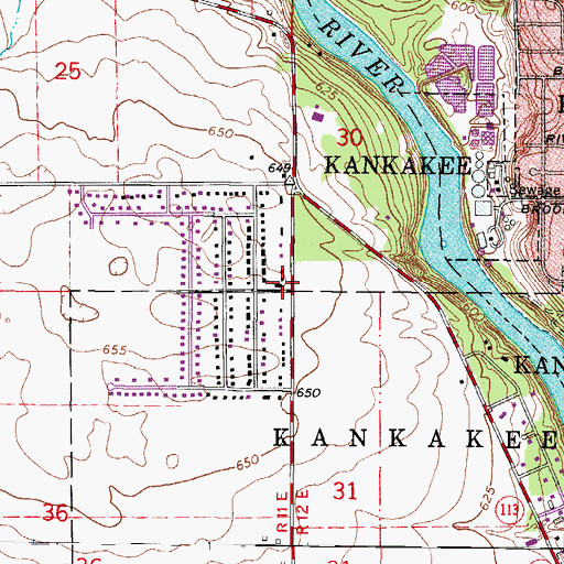 Topographic Map of Butz School (historical), IL