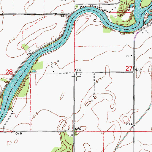 Topographic Map of Case School (historical), IL