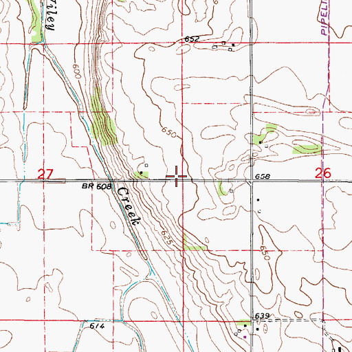 Topographic Map of Eggleston School (historical), IL