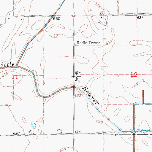 Topographic Map of Hanen School (historical), IL