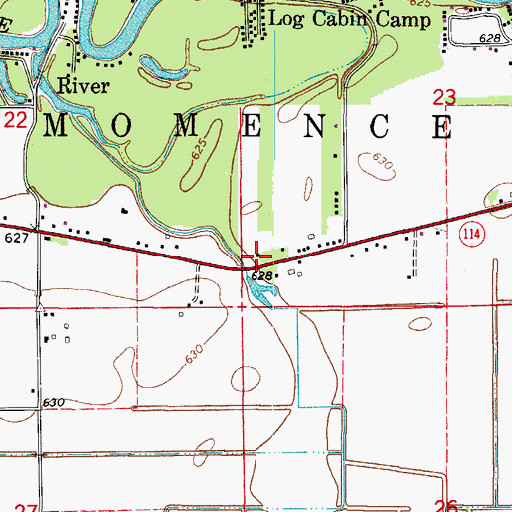 Topographic Map of Hess School (historical), IL