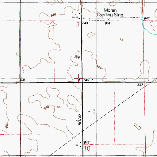 Topographic Map of Keigher School (historical), IL
