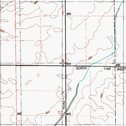 Topographic Map of Kelly School (historical), IL