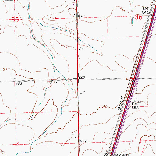 Topographic Map of Porter School (historical), IL